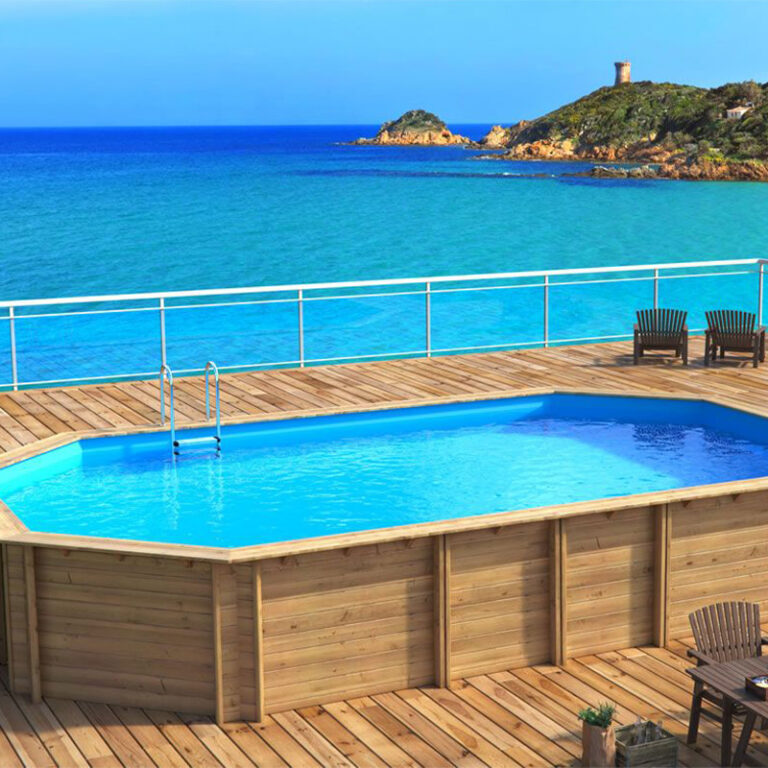 Piscine Hors Sol Rectangulaire GOPLUS 2,6x1,8x0,66 M - 2612 L, Cadre Métal, Triple Couche, Avec Pompe Filtration
